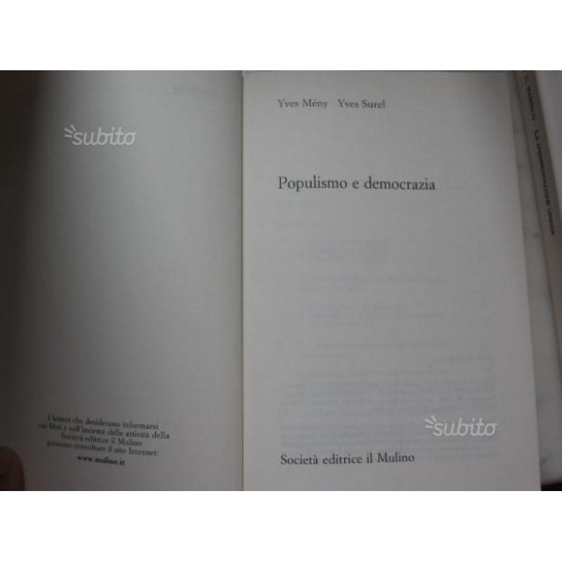Libro "Populismo e democrazia"